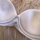 Vassarette Vintage  36D Strapless Bra White 74239 Smoothing Nylon Blend Photo 5