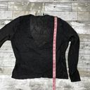 Michelle Mason  sheer knit crossover sweater small Photo 9