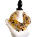 Daisy Lemon Tree &  Print Yellow Green Pink & White Style Scarf OSFM Photo 0