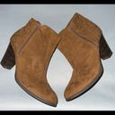 American Eagle AEO  Brown Side Zip Ankle Booties Sz 10 Photo 0