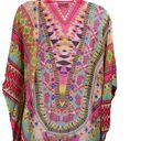 Gibson Latimer  Boho Pink Orange White Colorful Wrap NWT Small Photo 5