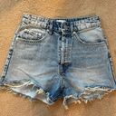 ZARA Distressed Jean Shorts Photo 1