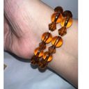 The Row Double Faux amber Colored Bead Focal Bracelet Photo 1