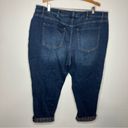 Lane Bryant  mid rise boyfriend jeans plaid cuff size 22 Photo 4