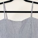 Brandy Melville Karla Blue & White Seersucker Striped Mini Dress Photo 1