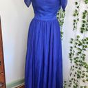 Fame and Partners Royal Blouse Off The Shoulder Evening Gown Photo 0