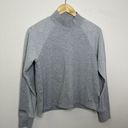 Under Armour  Womens Top Grey Double Knit Mock Neck Pullover Sweatshirt Size S Photo 1