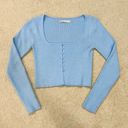 Oak + Fort Square Neck Button Front Sweater Photo 1