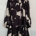 Alexis  for Target black and cream balloon sleeve dress. Photo 0