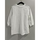 Blair  Button 3/4 Sleeves Women’s Top White Size Small Photo 1