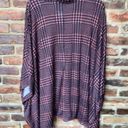 Lane Bryant NWT  Brown Black Houndstooth Poncho Turtleneck Sweater Women's 22/24 Photo 4