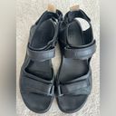 Ecco Black  sandals size 8 Offroad Black Leather Sport Photo 3