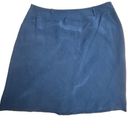 Jones New York  Women's Blue Silk Pencil Skirt Size 10 Formal Short Photo 1