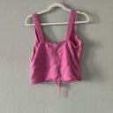 frankie's bikinis Frankie’s Bikinis Abbot Cashmere Tie Top in Rose NWT Photo 4