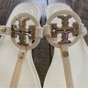 Tory Burch  | Mini Miller Jelly Sandal Ivory Cream/Pastel Yellow with Gold Emblem Photo 5