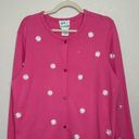 Quacker Factory  Pink Embroidered Floral Cardigan Photo 3