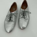 Fit Flop Silver Metallic Adeola Derby Flats Size 7 Photo 2