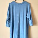 Athleta | Blue Oversized 3/4 Sleeve Tee Sz M Photo 3