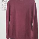 Hilary Radley Women's  2fer Heather Wine Size Medium Sweater  Photo 8