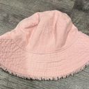 ASOS Accessorize cotton frayed bucket hat - light pink Photo 0