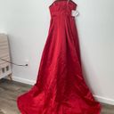 Fame and Partners  Strapless Satin Gown Photo 4