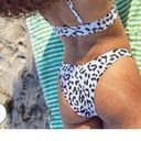 Aerie Super High Cut Cheekiest Bikini Bottom in White Black Leopard S NWT Photo 1