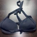 Calvin Klein  Black Halter Tie Bust Bikini Swim Top Women's Size Small Photo 0