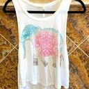 Women's Colorful Pastel Tribal Elephant Tank Top Photo 0