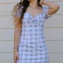 City Triangles Blue Gingham Dress Photo 0