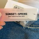 Sunset + Spring Rainbow Trim Denim Jacket Size XS Photo 7