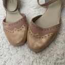 Seychelles Colorblock Mary Jane Leather Flats Tan Color Photo 2