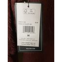 Volcom NEW‎  Pheelin Phuzzy Zip Up Faux Fur Sherpa Jacket - Burgundy Sz M Photo 9