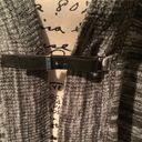 Michael Kors NWT MICHAEL  Oversized Cardigan Sweater With Front Buckle Black & Gray Photo 4