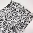 Daisy Vintage High Rise Jean Shorts Floral Black White  Print Denim Quirky Spring Photo 5