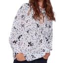 ZARA  Black Star Floral Print Black and White
Top (Size Medium) Photo 0