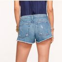 Ramy Brook  Christy Low-Rise Distressed Cut Off Denim Jean Shorts Photo 3