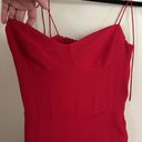 Reformation NWOT  Kourtney Dress Cherry Red Size 6 Photo 9