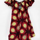 Krass&co The Oula  Red Abstract Print Babydoll Mini Dress NO BELT NWT Photo 0