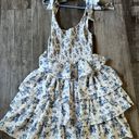 Floral Blue Dress Size M Photo 1