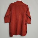 Natori NWT  $278 Umeda Sweater Knit Topper Cinnabar Size Large Photo 4