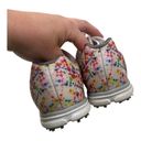 FootJoy  Empower Paint Splatter Rainbow Spikeless Golf Shoes White Size 6.5M Photo 3