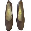 Salvatore Ferragamo  Brown Block Heels Size 8.5 Photo 2