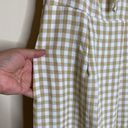 NWOT GINGHAM COTTAGECORE JUMPSUIT Tan Size L Photo 6