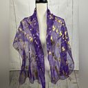 Dove I love Jesus Purple Gold  Scarf Sheer Photo 1