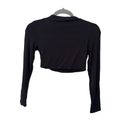 Naked Wardrobe  Mock Neck Crop Top Sz‎ Medium Photo 2