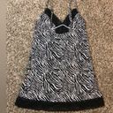 Frederick's of Hollywood  vintage zebra print lace mini slip dress Photo 9