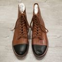 The Great 💕💕 The Cap Toe Boxcar Boot ~ Hickory Brown/Black 10 NWT Photo 10