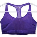 Under Armour Women's  Purple Athletic Compression Racerback Sports Bra Size Small Photo 1