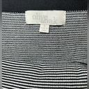 Olive & Oak Knit Black & White Striped Mini Skirt w/ Elastic Waist Size Small Photo 3