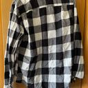 Arizona Jeans Arizona Flannel Shirt medium Black White Button Up Lightweight Photo 3